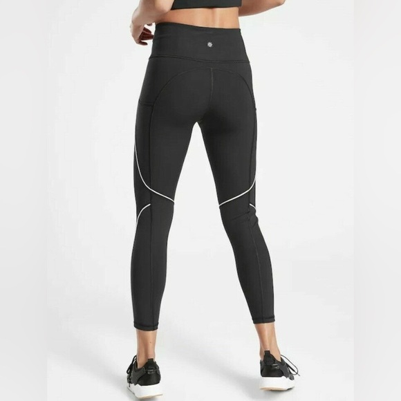 {XXS} Athleta Tailwind Reflective 7/8 Tight in Supersonic Black - Picture 5 of 11